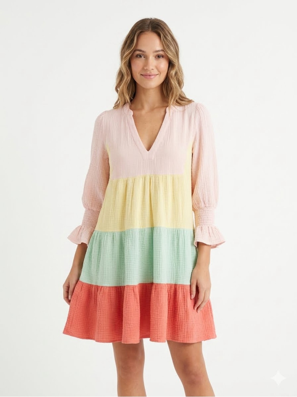 Pomander Place Tuckernuck Sorbet Gauze Kenzo Colorblock Mini Dress Size M